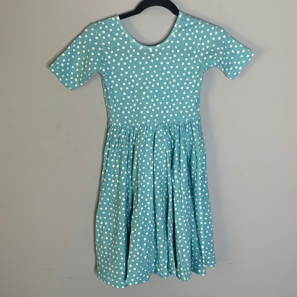lana jean Other - Lana jean baby blue white polka dot circle dress 10T